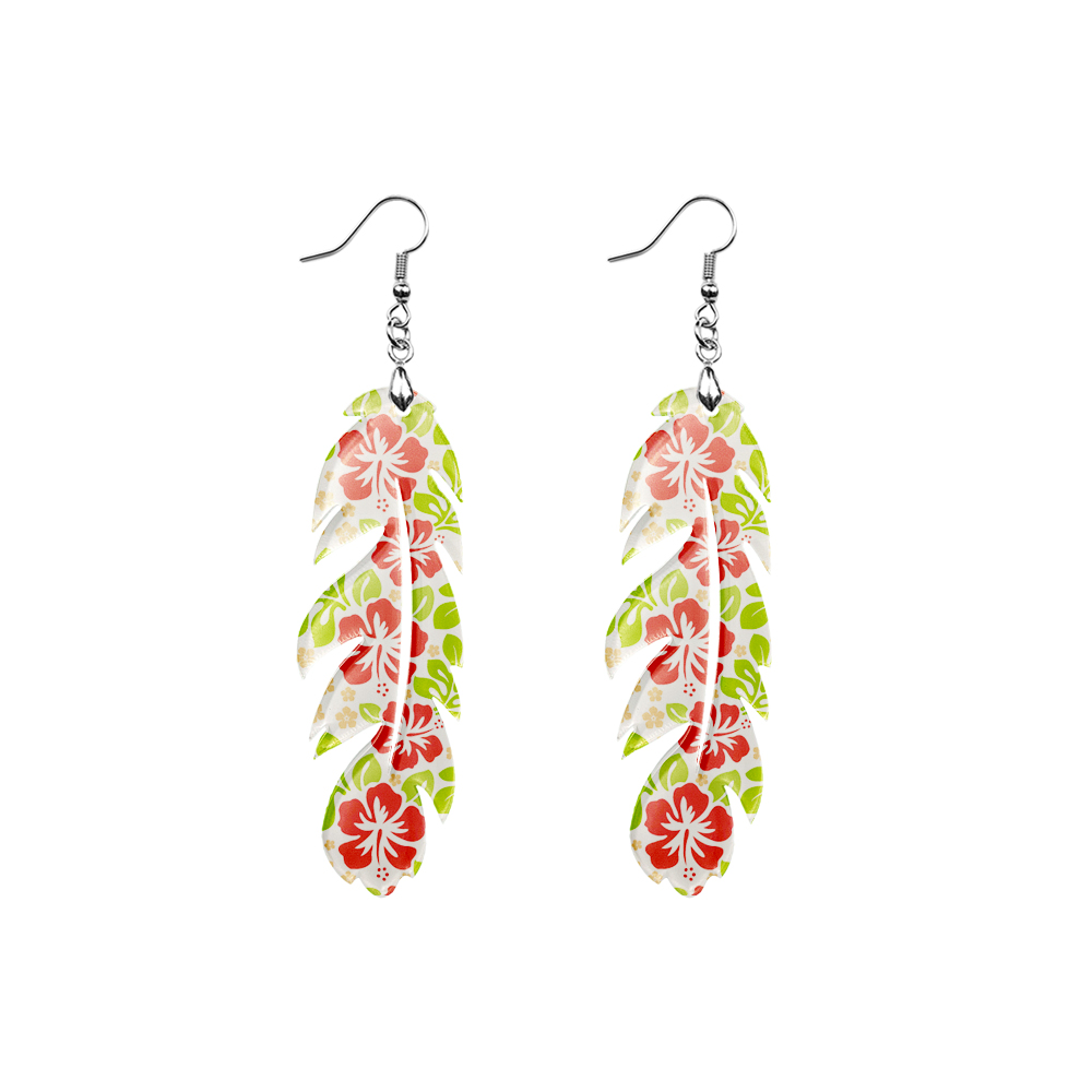 Sublimation Acrylic Earring Clear DIY Ear Rings Decoration jewelry