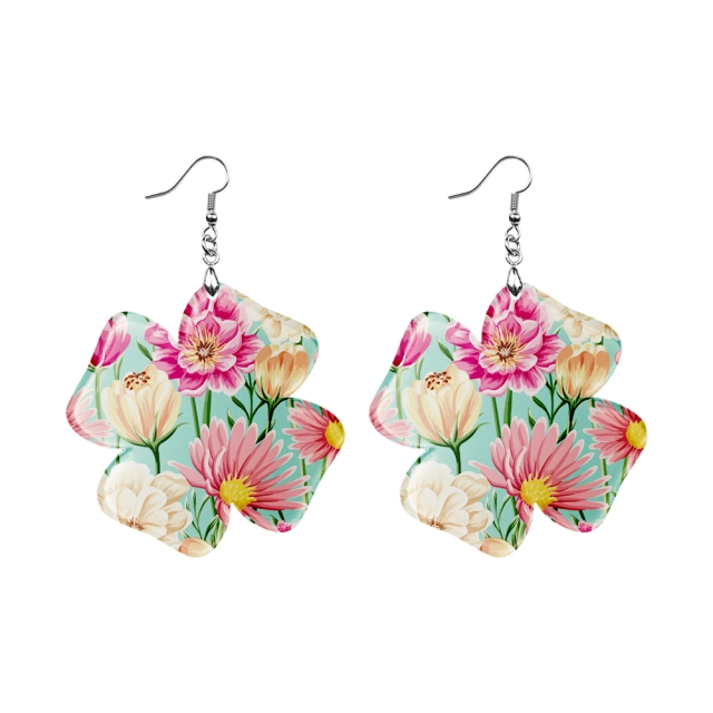 Sublimation Acrylic Earring Clear DIY Ear Rings Decoration