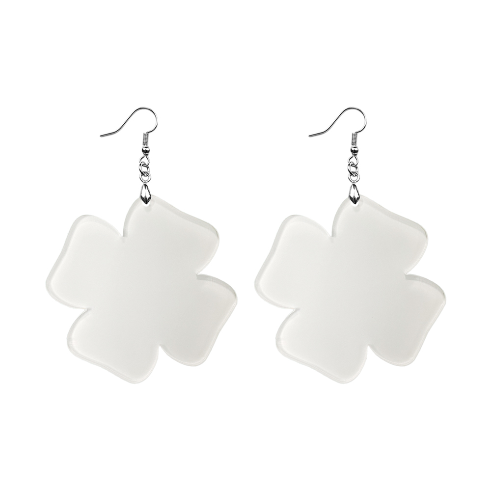 Sublimation Acrylic Earring Clear DIY Ear Rings Decoration jewelry