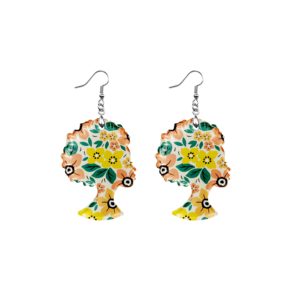 Sublimation Acrylic Earring Clear DIY Ear Rings Decoration jewelry