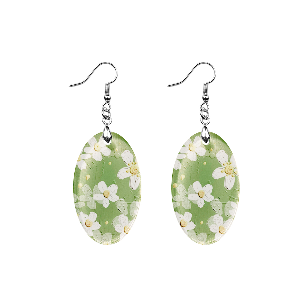 Sublimation Acrylic Earring Clear DIY Ear Rings Decoration jewelry