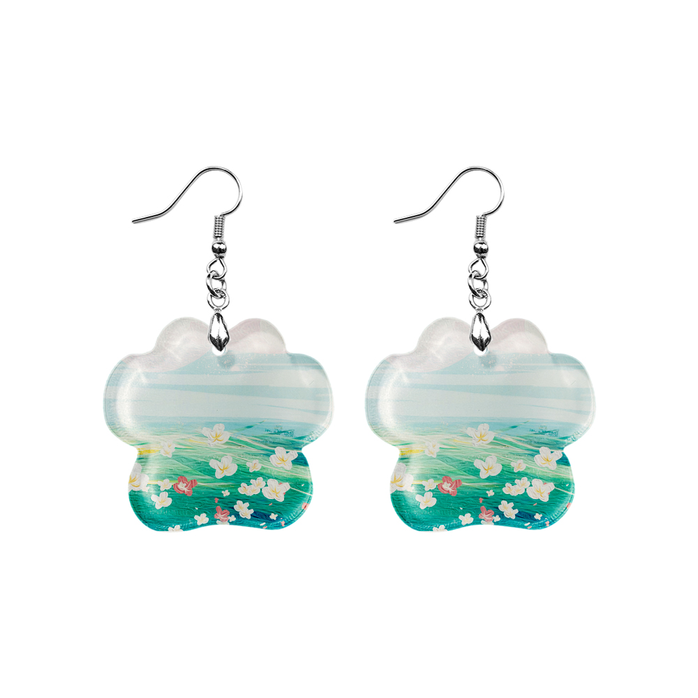 Sublimation Acrylic Earring Clear DIY Ear Rings Decoration jewelry