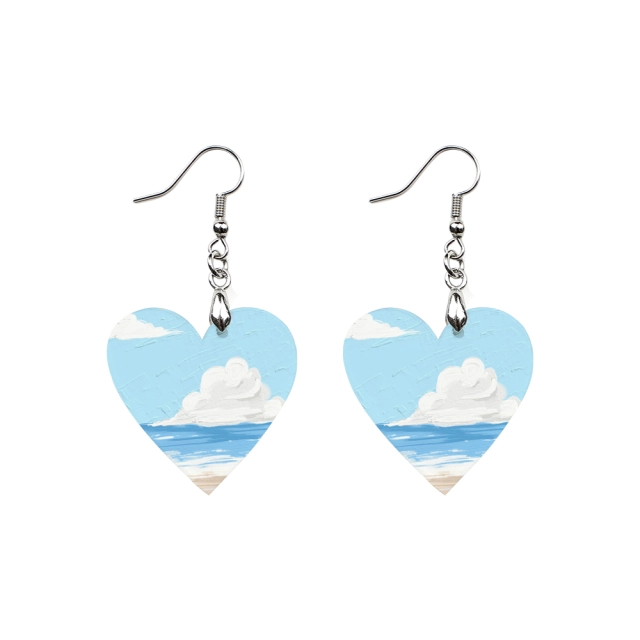 Sublimation Acrylic Earring Clear DIY Ear Rings Decoration