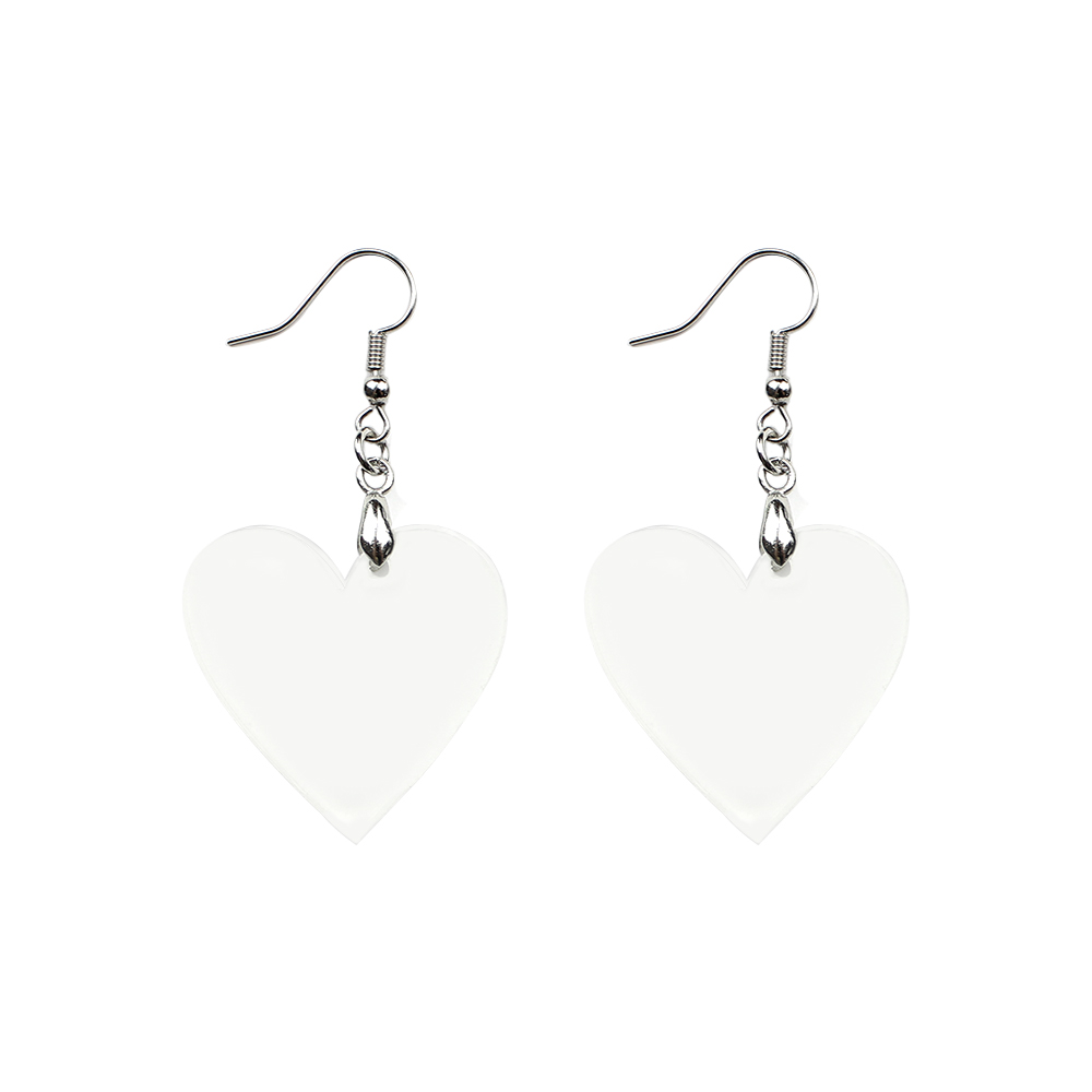 Sublimation Acrylic Earring Clear DIY Ear Rings Decoration jewelry