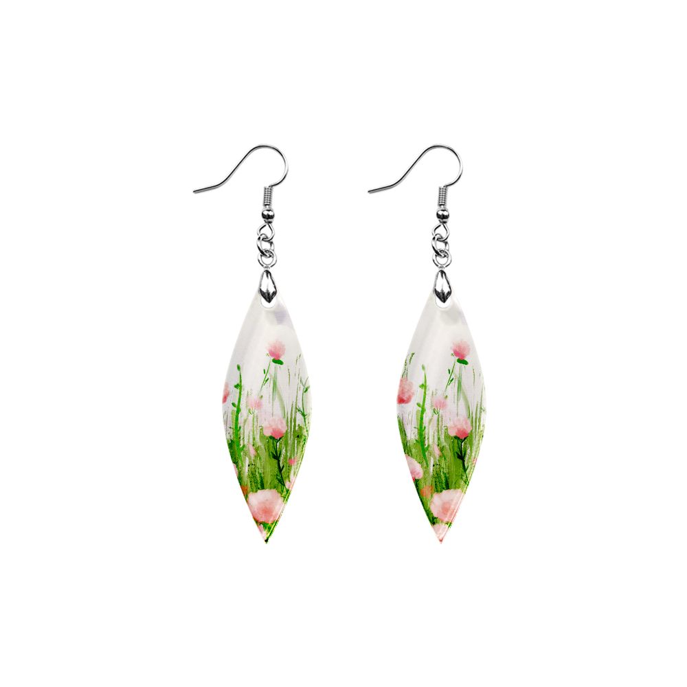 Sublimation Acrylic Earring Clear DIY Ear Rings Decoration jewelry