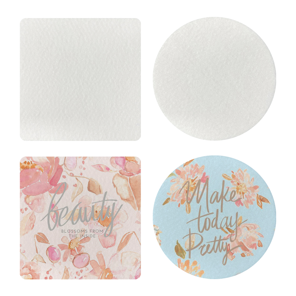 Sublimation Felt Coasters DIY Square/Round Cup Pad