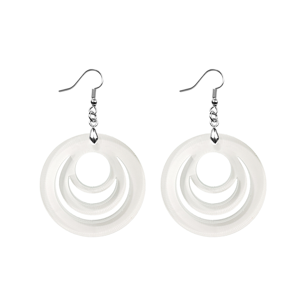 Sublimation Acrylic Earring Clear DIY Ear Rings Decoration jewelry
