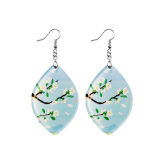 Sublimation Acrylic Earring Clear DIY Ear Rings Decoration