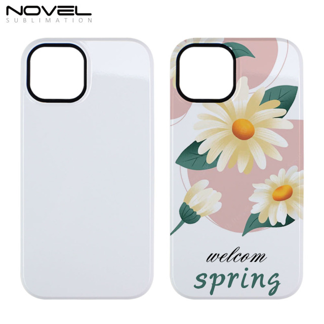 For iPhone 14 Series High Quality Sublimation 3D 2IN1 Coating Case