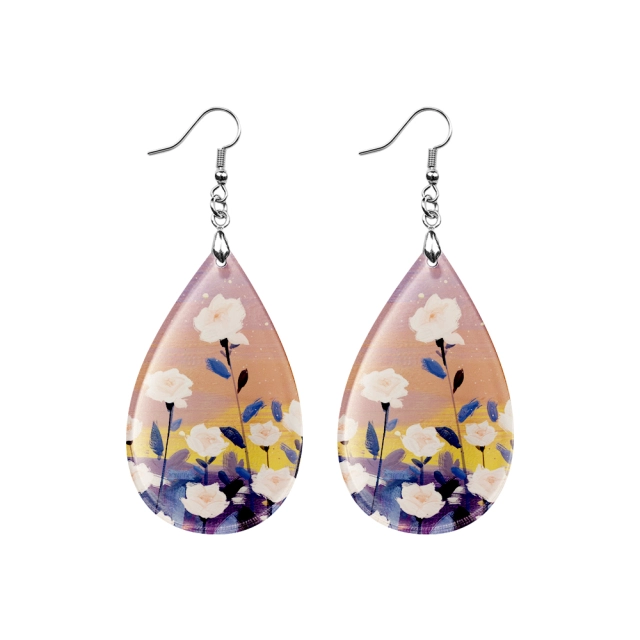 Sublimation Acrylic Earring Clear DIY Ear Rings Decoration