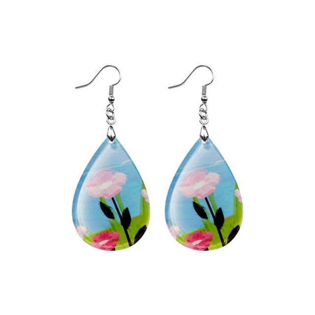 Sublimation Acrylic Earring Clear DIY Ear Rings Decoration