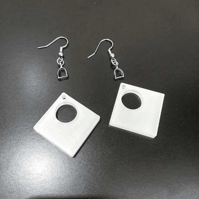 Sublimation Acrylic Earring Clear DIY Ear Rings Decoration