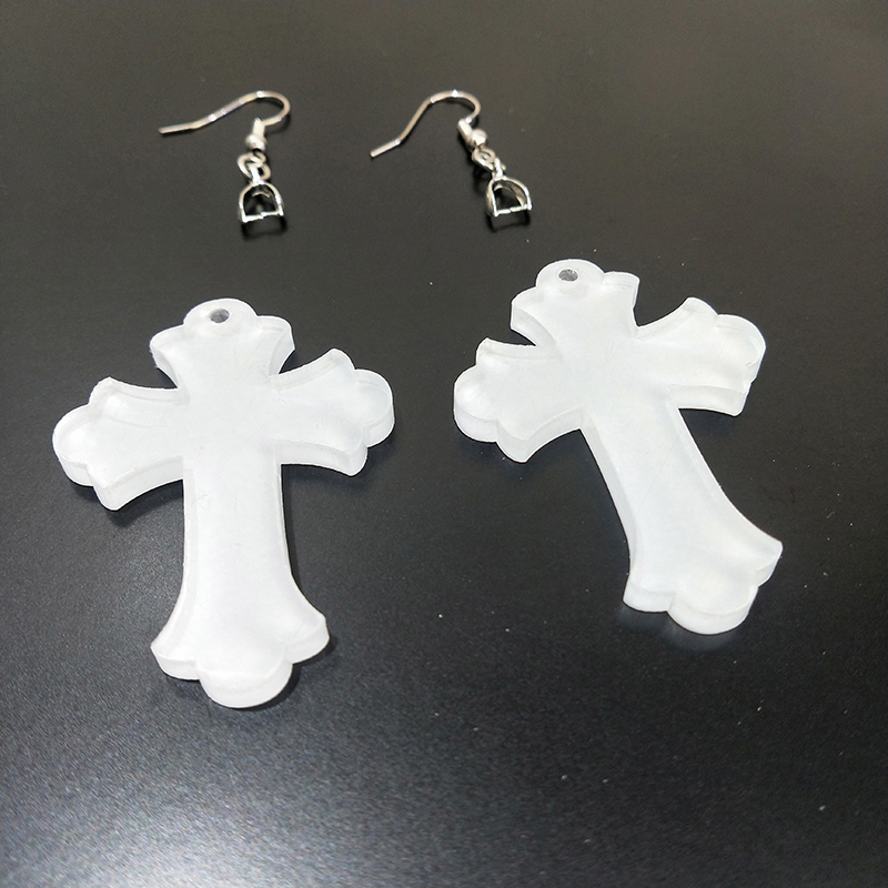 Sublimation Acrylic Earring Clear DIY Ear Rings Decoration jewelry