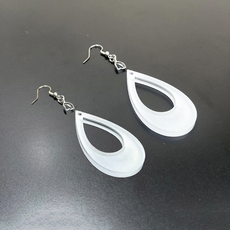 Sublimation Acrylic Earring Clear DIY Ear Rings Decoration jewelry