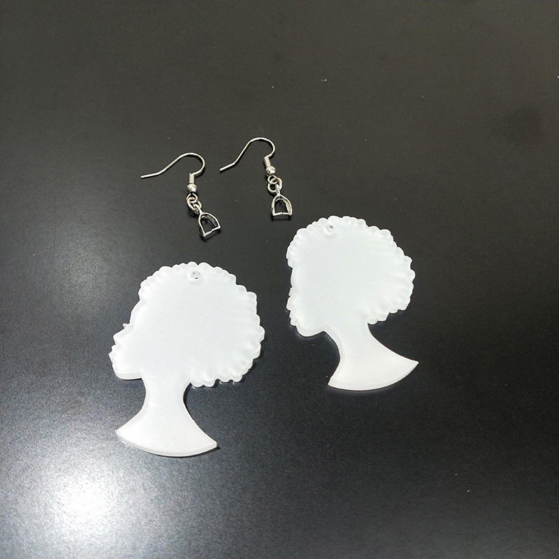 Sublimation Acrylic Earring Clear DIY Ear Rings Decoration jewelry