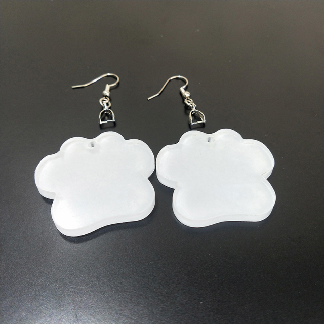 Sublimation Acrylic Earring Clear DIY Ear Rings Decoration