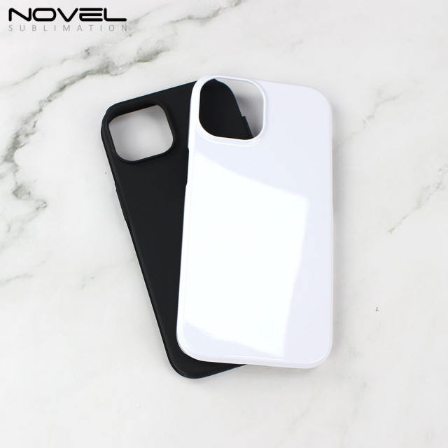 For iPhone 14 Series High Quality Sublimation 3D 2IN1 Coating Case