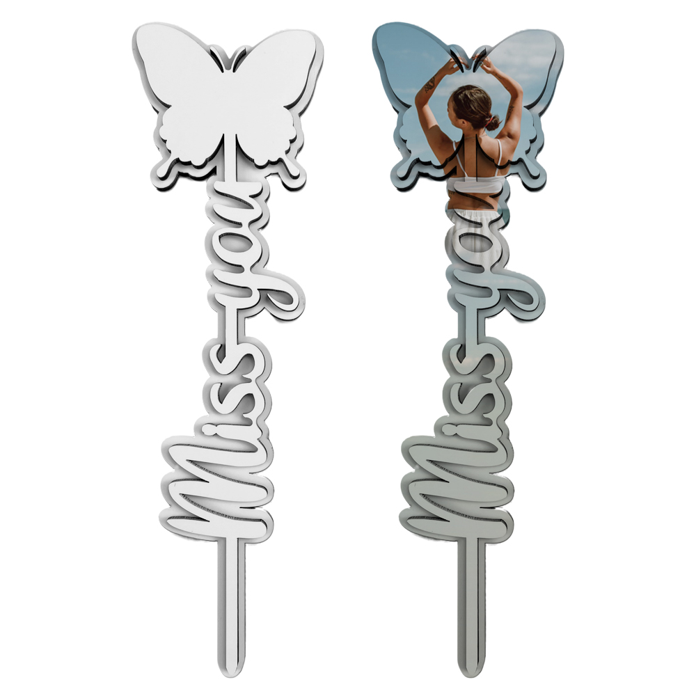 Customized Logo MDF Butterfly Gift Decoration For Sublimation Printing