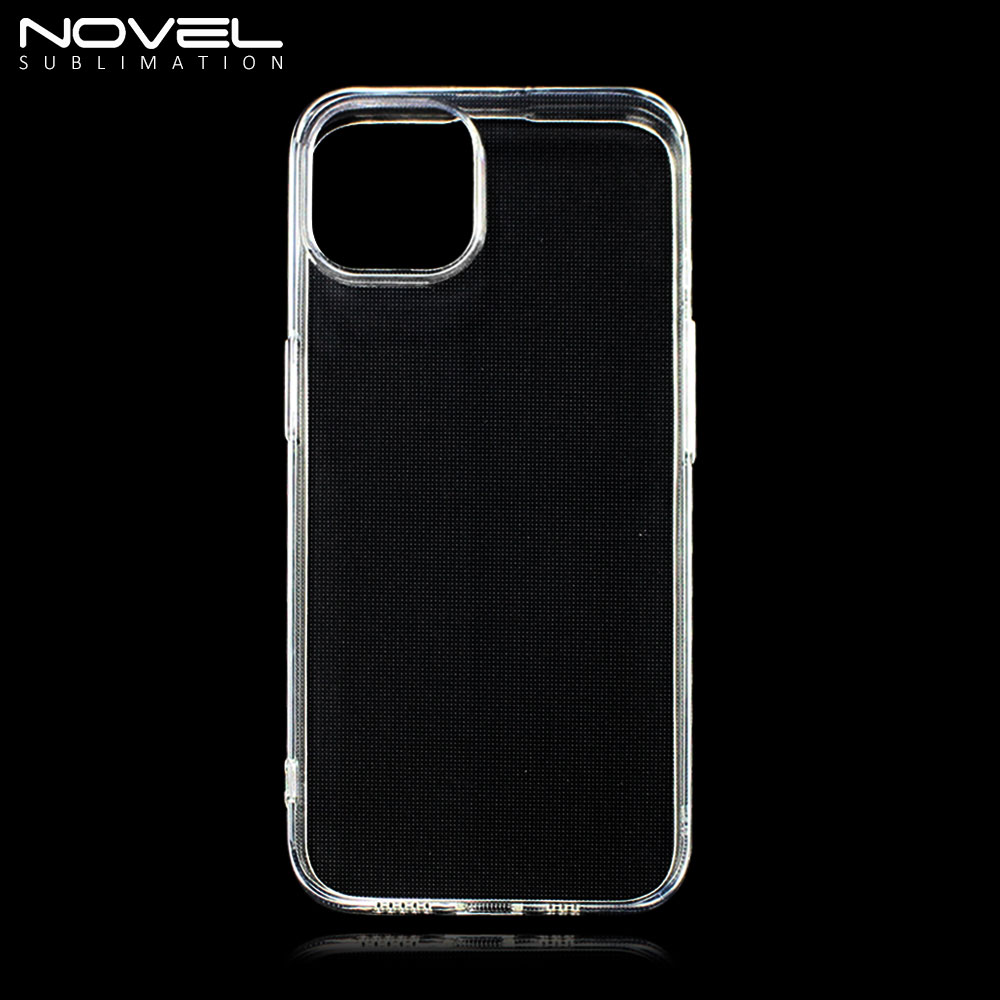 For iPhone Series UV Printing Soft Rubber Transparent Phone Case 2.0mm/ 1.5mm Thickness
