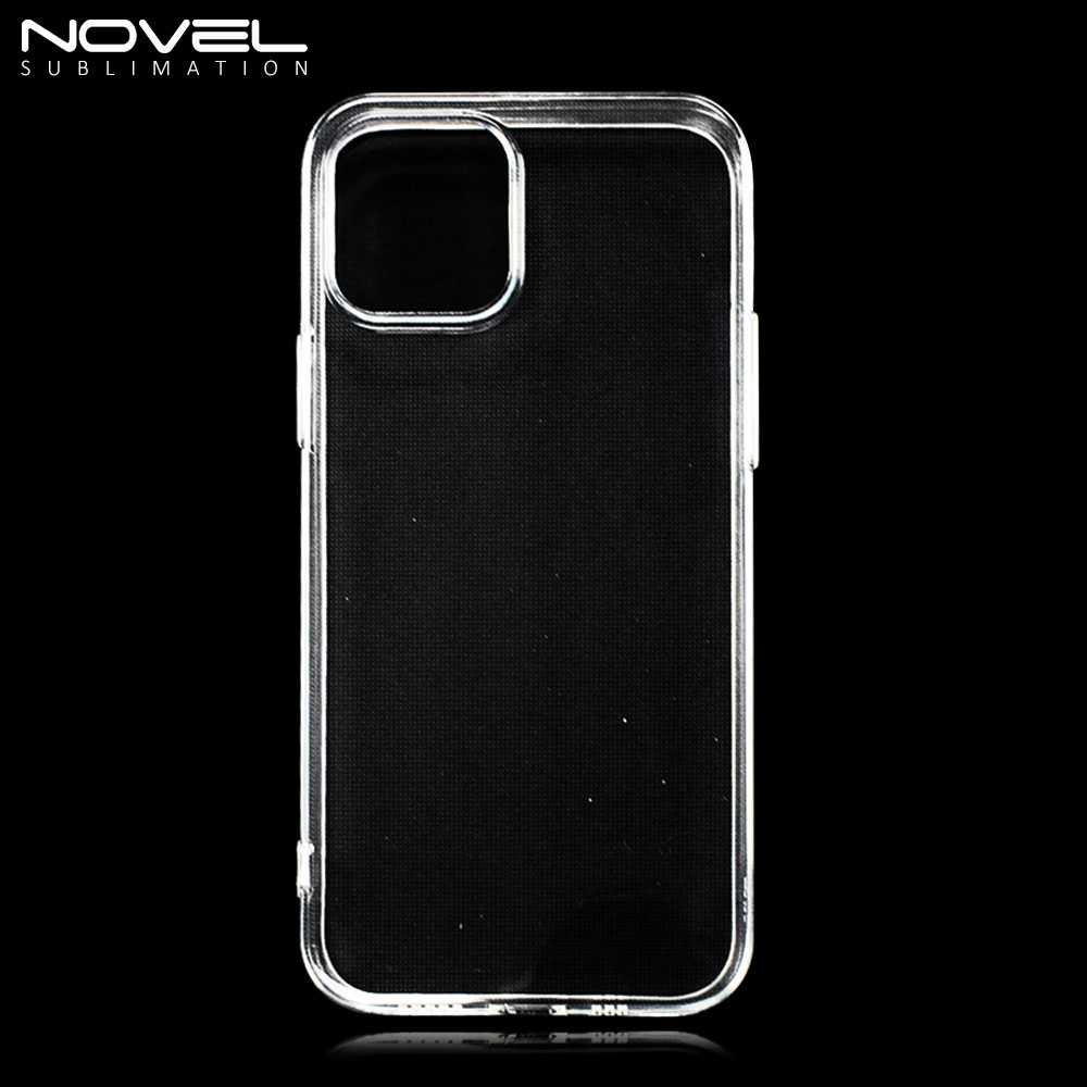 For iPhone Series UV Printing Soft Rubber Transparent Phone Case 2.0mm/ 1.5mm Thickness