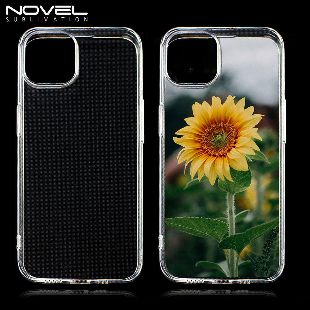 For iPhone Series UV Printing Soft Rubber Transparent Phone Case 2.0mm/ 1.5mm Thickness