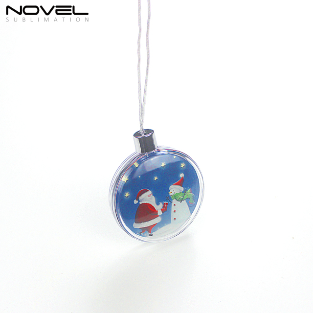 Sublimation Blank DIY  Xmas Decorations Christmas Ball Ornament