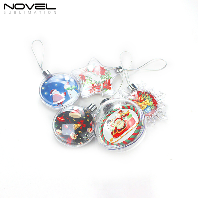 Sublimation Blank DIY  Xmas Decorations Christmas Ball Ornament