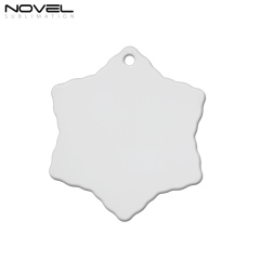 Sublimation Polymer Christmas Ornament Metal X mas Tree Decoration