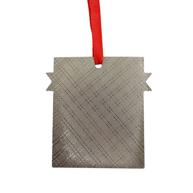 Sublimation Blank Metal Xmas Ornament Festive Decorations -Merry & Bright