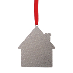 Sublimation DIY Printing Christmas Metal Xmas Ornament - House