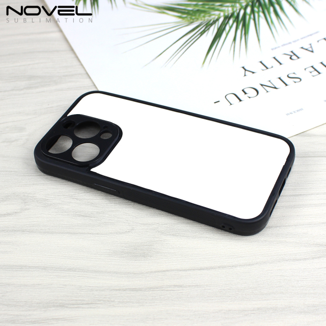 For iPhone 14 Pro Blank Sublimation Soft Silicone Phone Shell 2D TPU Phone Case