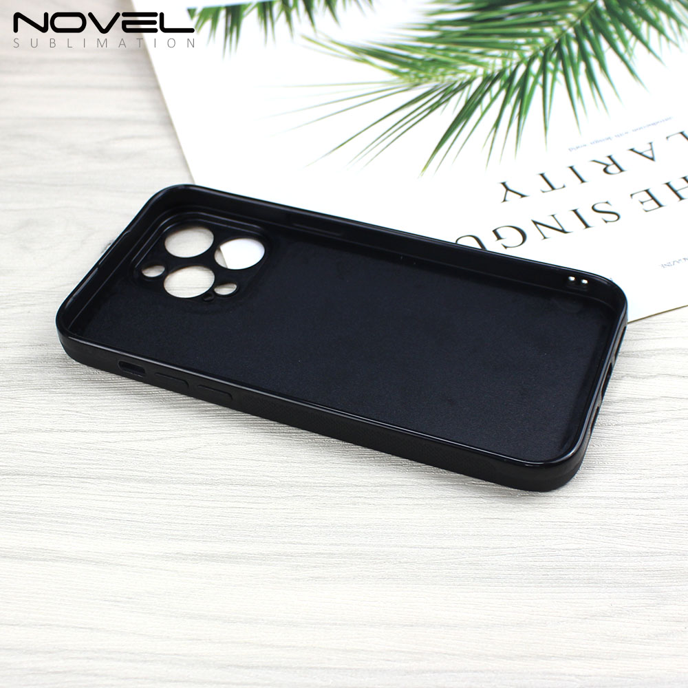 Fine Hole For iPhone 14 Pro Max Customized Sublimation 2D TPU Phone Case Soft Rubber Cover
