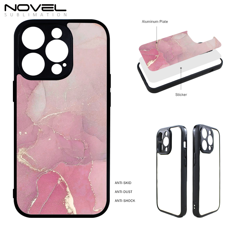 Fine Hole For iPhone 14 Pro Max Customized Sublimation 2D TPU Phone Case Soft Rubber Cover