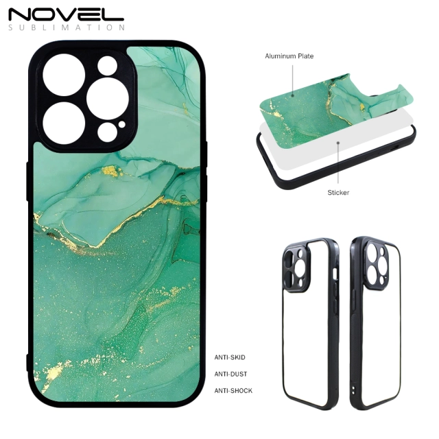 For iPhone 14 Pro Blank Sublimation Soft Silicone Phone Shell 2D TPU Phone Case