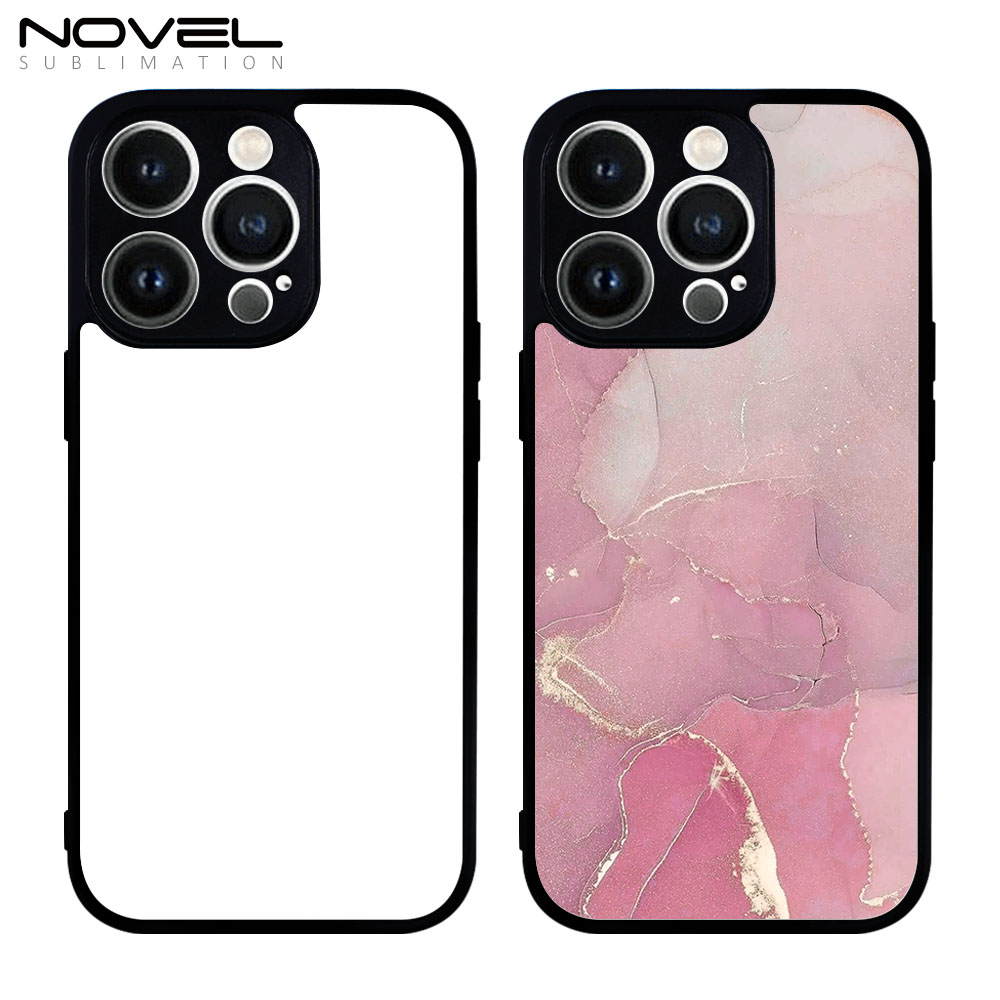 Fine Hole For iPhone 14 Pro Max Customized Sublimation 2D TPU Phone Case Soft Rubber Cover