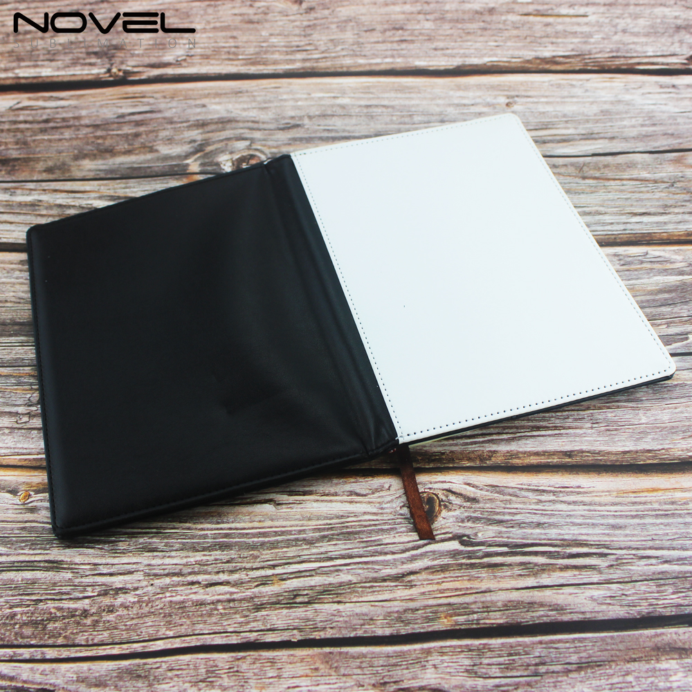 Sublimation School Office  PU + Canvas Changeable NoteBook A5/ A6 Blank PU Leather Notebook