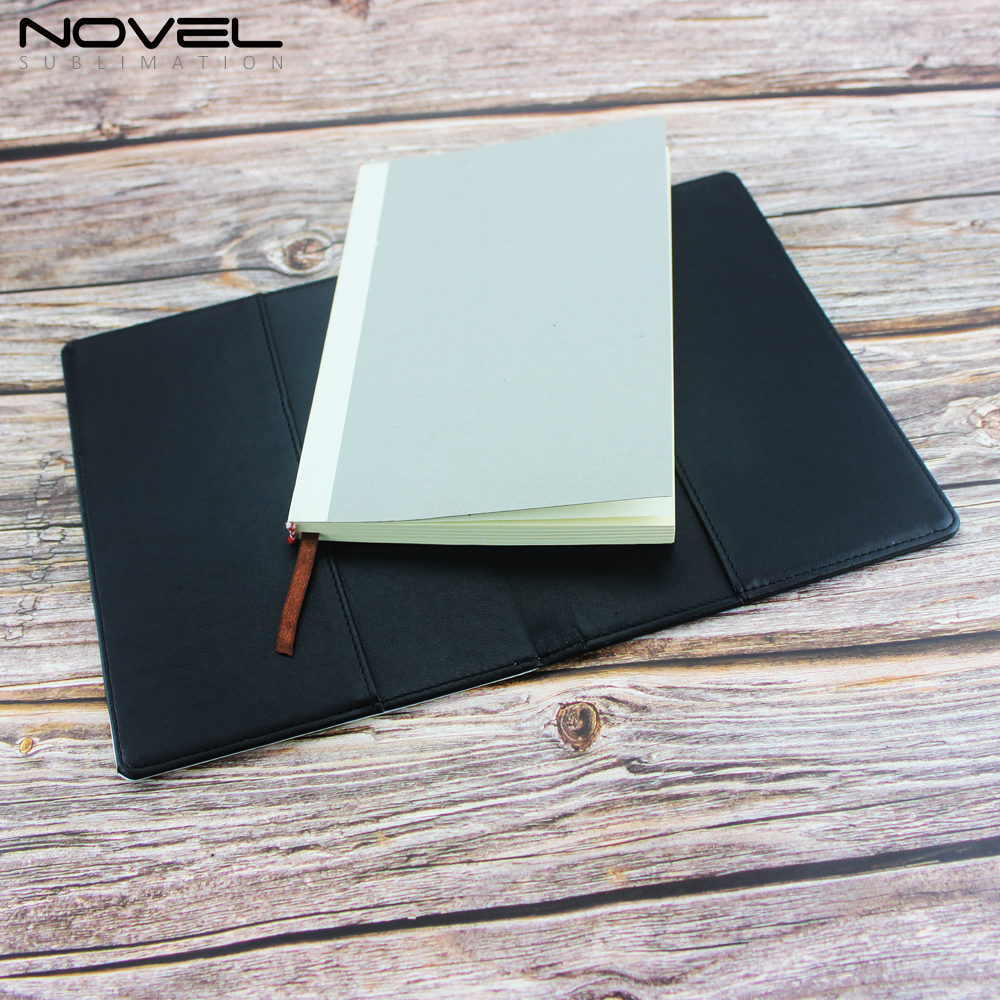 Sublimation School Office  PU + Canvas Changeable NoteBook A5/ A6 Blank PU Leather Notebook