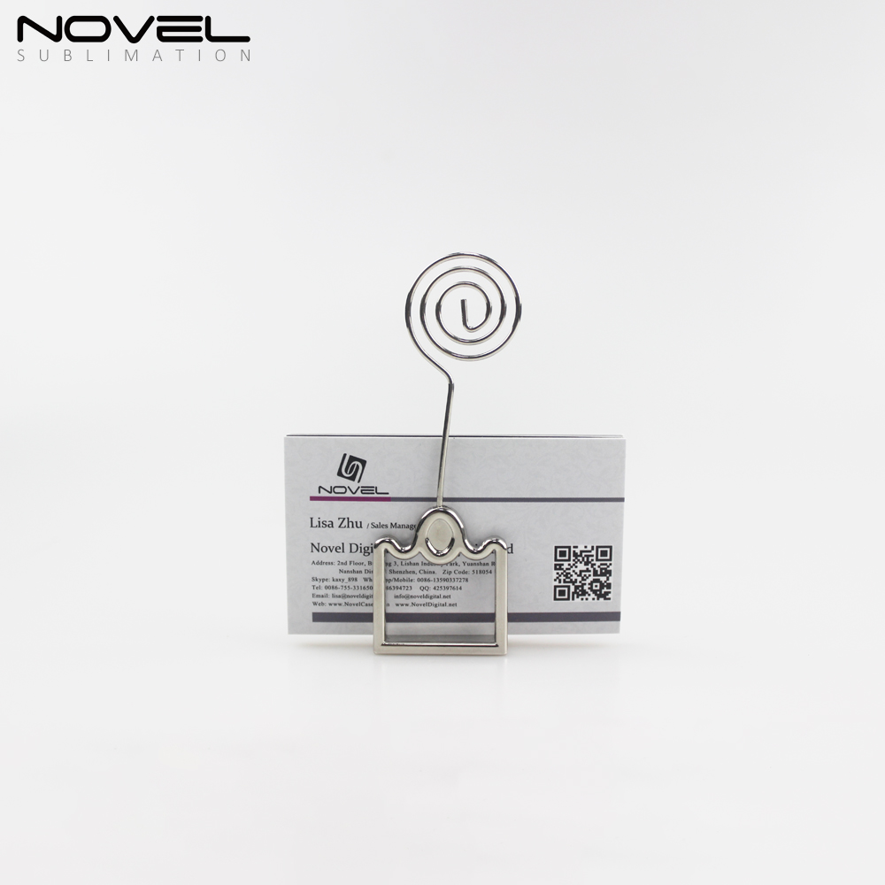 Sublimation Metal Business Name Card Holder