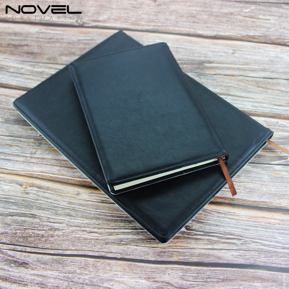 Sublimation School Office  PU + Canvas Changeable NoteBook A5/ A6 Blank PU Leather Notebook