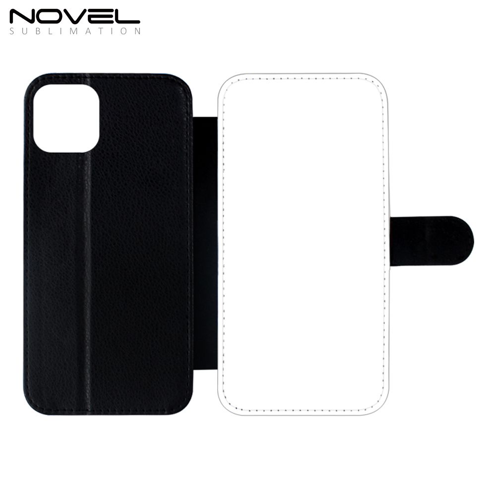 Sublimation PU Leather Wallets Phone Case for iPhone 14 Series TPU Inside