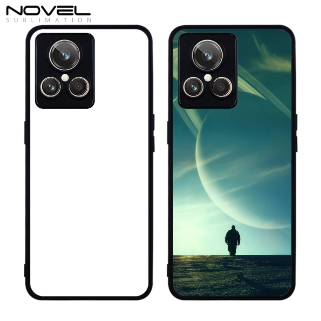 Smooth Sides!!! For OPPO Realme Realme Narzo 50A/ Realme Narzo 50i Sublimation Blank 2D TPU Phone Case Wtih Aluminum Sheet