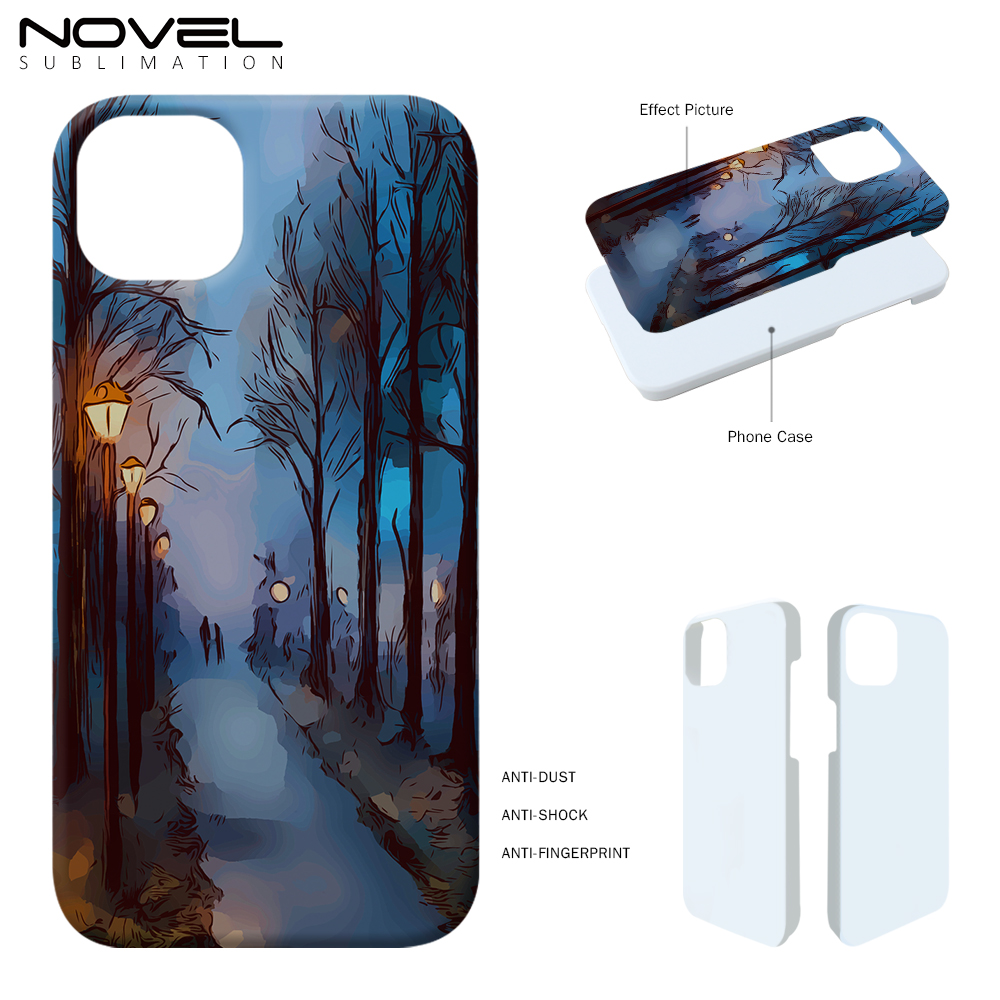 Sublimation 3D PC Plastic Case for iPhone 16/15/14 /14 Pro/ 14 Plus/ 14 Pro Max Paper Heat Press Printing
