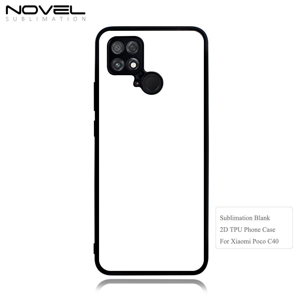 For Xiaomi Poco C40 Sublimation Blank Customized 2D TPU Phone Case