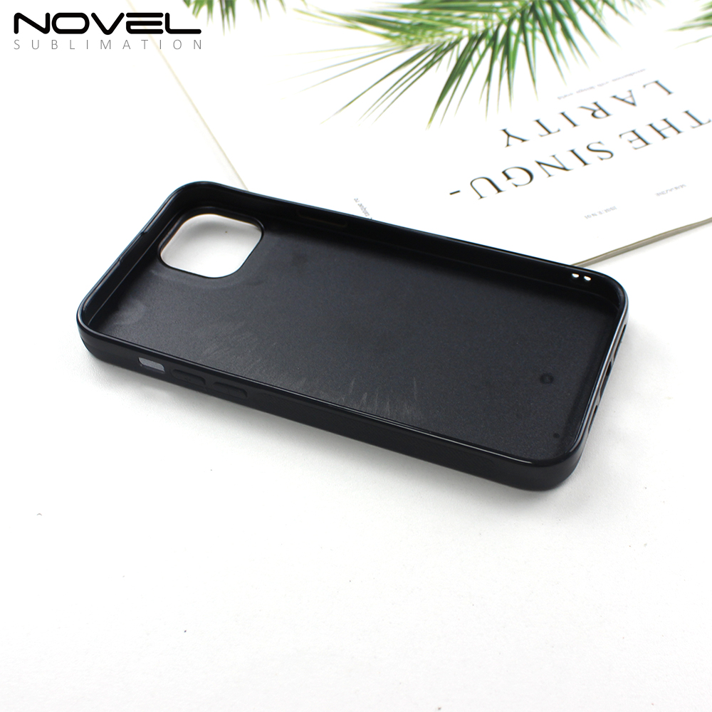 Big Hole For iPhone 14 Series Sublimation 2D TPU Phone Case With Metal Insert