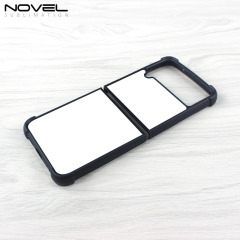 For Samsung Galaxy Z Flip 4 Sublimation Four Corner Anti-Drop 2D TPU Phone Case DIY Phone Shell With Aluminum Insert