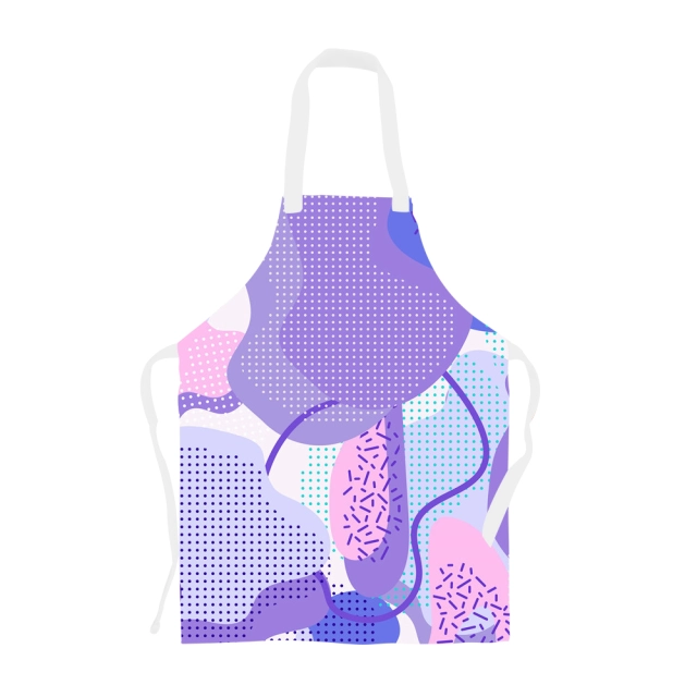 Custom Sublimation Blank 100% Polyester Apron For Adult