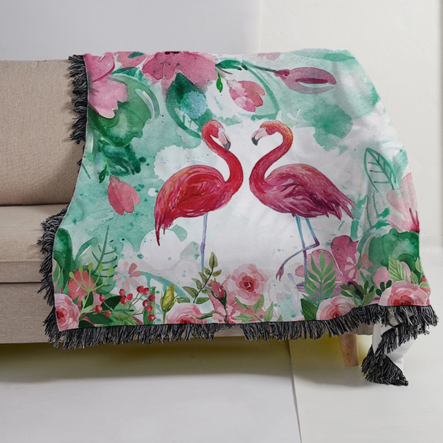 Sublimation White/ Lace Trim Flannel Blanket Home Sofa Portable Soft Blanket