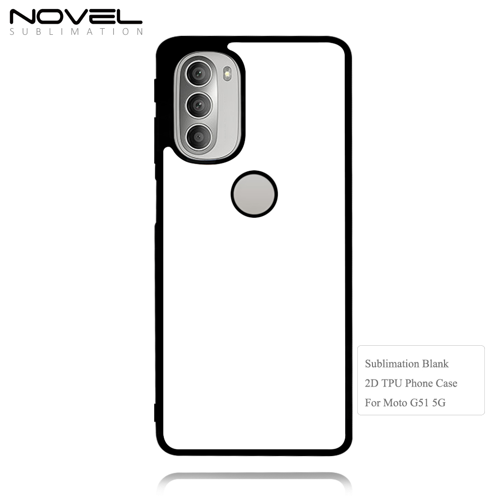 For Motorola Moto G62 5G Sublimation 2D TPU Phone Case With Metal Insert