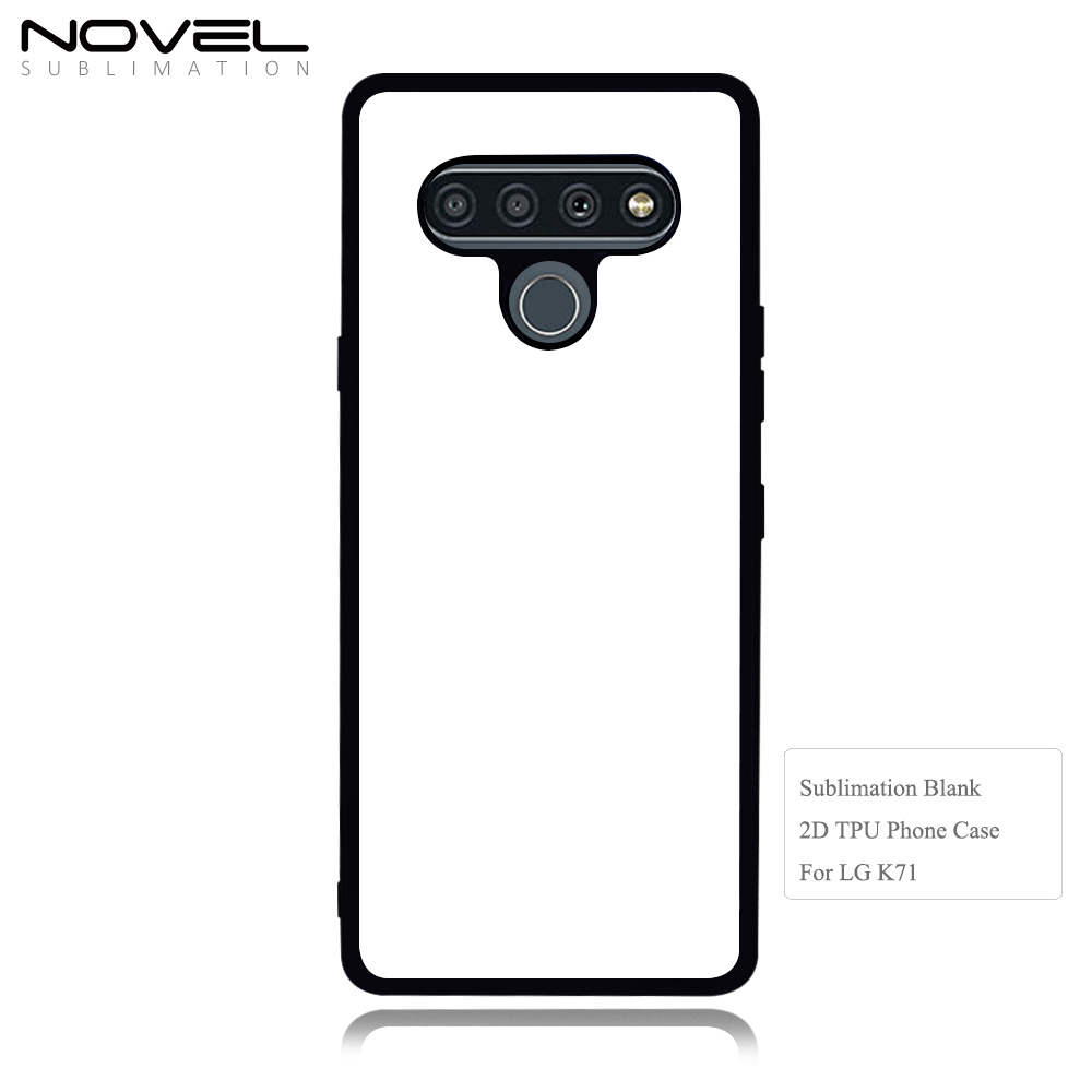 For LG K Series K71 K61 K51S K52 K62 K50 K42 K40S Blank Sublimation 2D TPU Phone Case  With Metal Insert