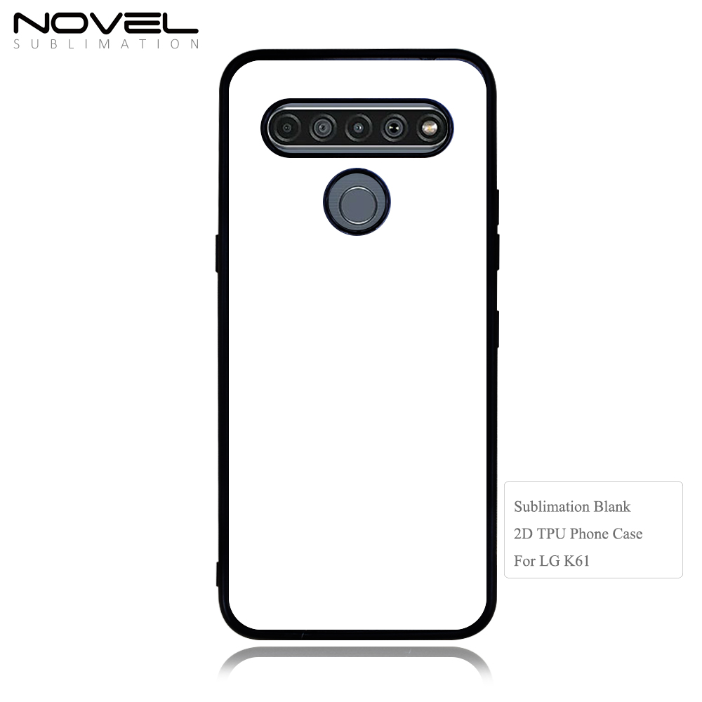 For LG K Series K71 K61 K51S K52 K62 K50 K42 K40S Blank Sublimation 2D TPU Phone Case  With Metal Insert